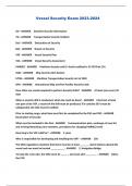 Vessel Security Exam 2023-2024