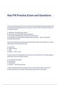 Hesi PN Practice Exam and Questions with Complete Solutions &lpar;A&plus; GRADED 100&percnt; VERIFIED&rpar;