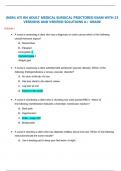 NGN) ATI RN ADULT MEDICAL SURGICAL PROCTORED EXAM WITH 23 VERSIONS AND ANSWERS