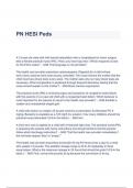 PN HESI Peds Questions & Answers &lpar;A&plus; GRADED 100&percnt; VERIFIED&rpar;