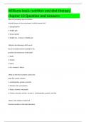 Williams basic nutrition and diet therapy chapter 13 Question and Answers                                                                                                