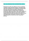 BUS 235 INTRODUCTION TO MARKETING WEEK 1 Correctly Answered &sol;LATEST UPDATE VERSION&sol; GRADED A&plus;