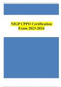 NIGP CPPO Certification Exam 2023-2024