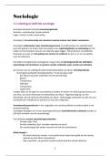 Sociologie - Grondslagen 2 Hogeschool Utrecht