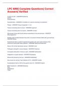 LPC 68W&vert; Complete Questions&vert; Correct Answers&vert; Verified