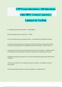 CPP Exam Questions &vert; 160 Questions with 100&percnt; Correct Answers &vert; Updated & Verified