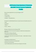 CPP Practice Exam Questions &vert; 55 Questions with 100&percnt; Correct Answers &vert; Updated & Verified
