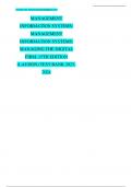 MANAGEMENT  INFORMATION SYSTEMS&colon;  MANAGEMENT  INFORMATION SYSTEMS&colon;  MANAGING THE DIGITAL  FIRM&comma; 15TH EDITION  &lpar;LAUDON&rpar; TEST BANK 2023- 2024