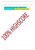 Alpha Phi Alpha Fraternity Inc&comma; IMDP Process -  Week 1&period; Exam 2023&Tab;Questions And Answers Rated 