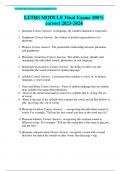 LETRS MODULE Final Exams 100&percnt;  correct 2023-2024