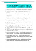 LETRS MODULE FINAL EXAM AND  ANSWERS 100&percnt; CORRECT 2023-2024