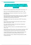 PGM QUALIFYING PRACTICE TEST &vert;  100 QUESTIONS WITH 100&percnt; CORRECT  ANSWERS