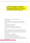 LATEST Essentials of Pediatric Nursing 4th Edition Kyle Carman Test Bank Guaranteed success