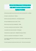 Drivers Ed Minnesota &vert; 110 Questions with 100&percnt; Correct Answers &vert; Latest Update &vert; Verified