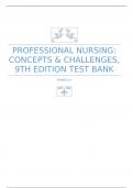 Test Bank FOR Professional Nursing: Concepts & Challenges, 9th Edition by BETH BLACK