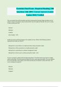Essentials Final Exam - Required Reading &vert; 500 Questions with 100&percnt; Correct Answers &vert; Latest Update 2024 &vert; Verified