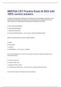  NBSTSA CST Practice Exam B 2023 with 100% correct answers
