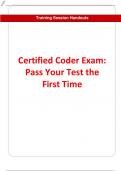 Certified Coder Exam&colon; Pass Your Test the First Time
