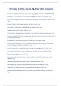 Nevada traffic school&period; Quizes with answers