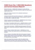 CADC Exam Chp&period; 3 2023-2024 Questions  and Correct Answers Rated A&plus;