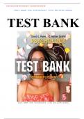 TEST BANK FOR PSYCHOLOGY 12TH EDITION MYERS 