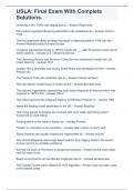 USLA Final Exam With Complete Solutions&period;
