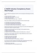 4. NATE Industry Competency Exam Heat Pumps Questions and Answers