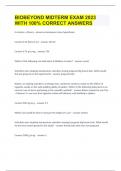 BIOBEYOND MIDTERM EXAM 2023 WITH 100&percnt; CORRECT ANSWERS