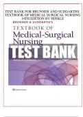 TEST BANK FOR BRUNNER AND SUDDARTHS TEXTBOOK OF MEDICAL SURGICAL NURSING 14TH EDITION BY WILLIAM, WILKINS