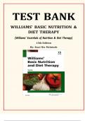 Williams' Basic Nutrition and Diet Therapy, 15th Edition BY STACI NIX Test Bank