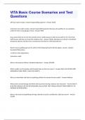 VITA Basic Course Scenarios and Test Questions Graded A&plus;&lpar;100&percnt; Verified&rpar;