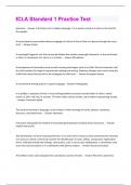 ICLA Bundled Exam with complete solution