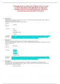 NUR2488 MENTAL HEALTH NURSING FINAL EXAM LATEST 2022-2024 &sol; NUR 2488 MENTAL HEALTH NURSING FINAL EXAM 2022-2024 QS & ANS PLUS RATIONALES&sol; RASMUSSEN COLLEGE