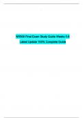 NR568 Final Exam Study Guide Weeks 5-8 Latest Update 100&percnt; Complete Guide