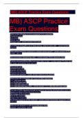 (MB) ASCP Practice Exam Questions and answers 2023.pdf