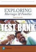 Test Bank For Exploring Marriages and Families 3rd Edition All Chapters - 9780134708201