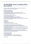 NU 650 HEENT week 6 &vert; updated edition latest 2023&sol;24