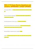 WGU C779 Exam Review Questions and  answers&comma; APPROVED&period; LATEST UPDATE&period;  WGU C779 Exam Review Questions and answers&comma; APPROVED&period; LATEST UPDATE&period;