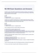 NU 650 Exam Questions and Answers 2023 (Graded  A)