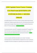 LOG Captains Career Course&colon; Common Core Final Exam QUESTIONS AND ANSWERS RATED A&plus; 2023&vert;2024 UPDATE