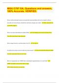 WGU C787 OA&comma; Questions and answers&comma;  100&percnt; Accurate&period; VERIFIED&period;  WGU C779 Exam Review Questions and answers&comma; APPROVED&period; LATEST UPDATE&period;