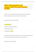 WGU C795&comma; Questions and  answers&comma;100&percnt; Accurate Answers&period;  Verified&period;  &lpar;2024&sol;2025 Exam UIPDATE&period; APPROVED&rpar;