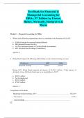Test Bank For Financial & Managerial Accounting for MBAs&comma; 5th Edition by Easton&comma; Halsey&comma; McAnally&comma; Hartgraves & Morse