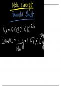 MOLE CONCEPT FORMULA SHEET EASY TO REVISE