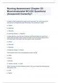 Nursing Assessment Chapter 22&colon; Musculoskeletal NCLEX Questions &lpar;Answered&rpar; Correctly&excl;&excl;