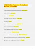 C702 &lpar;WGU&rpar; Forensics Tools&comma; Exam  Review&period; Graded A&plus;&period; &lpar;2024&sol;25 exam UPDATES&period; APPROVED&rpar;