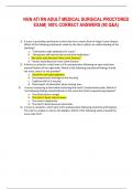 NGN ATI RN ADULT MEDICAL SURGICAL PROCTORED  EXAM&vert; 100&percnt; CORRECT ANSWERS &lpar;90 Q&A&rpar;