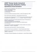 ASNT Study Guide Industrial Radiography Radiation Safety Questions And Answers&period;