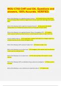 WGU C702 CHFI and OA&comma; Questions and  answers&comma; 100&percnt; Accurate&period; VERIFIED&period;  &lpar;2024&sol;25 exam UPDATES&period; APPROVED&rpar;