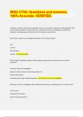 WGU C702&comma; Questions and answers&comma;  100&percnt; Accurate&period; VERIFIED&period;  &lpar;2024&sol;25 exam UPDATES&period; APPROVED&rpar;